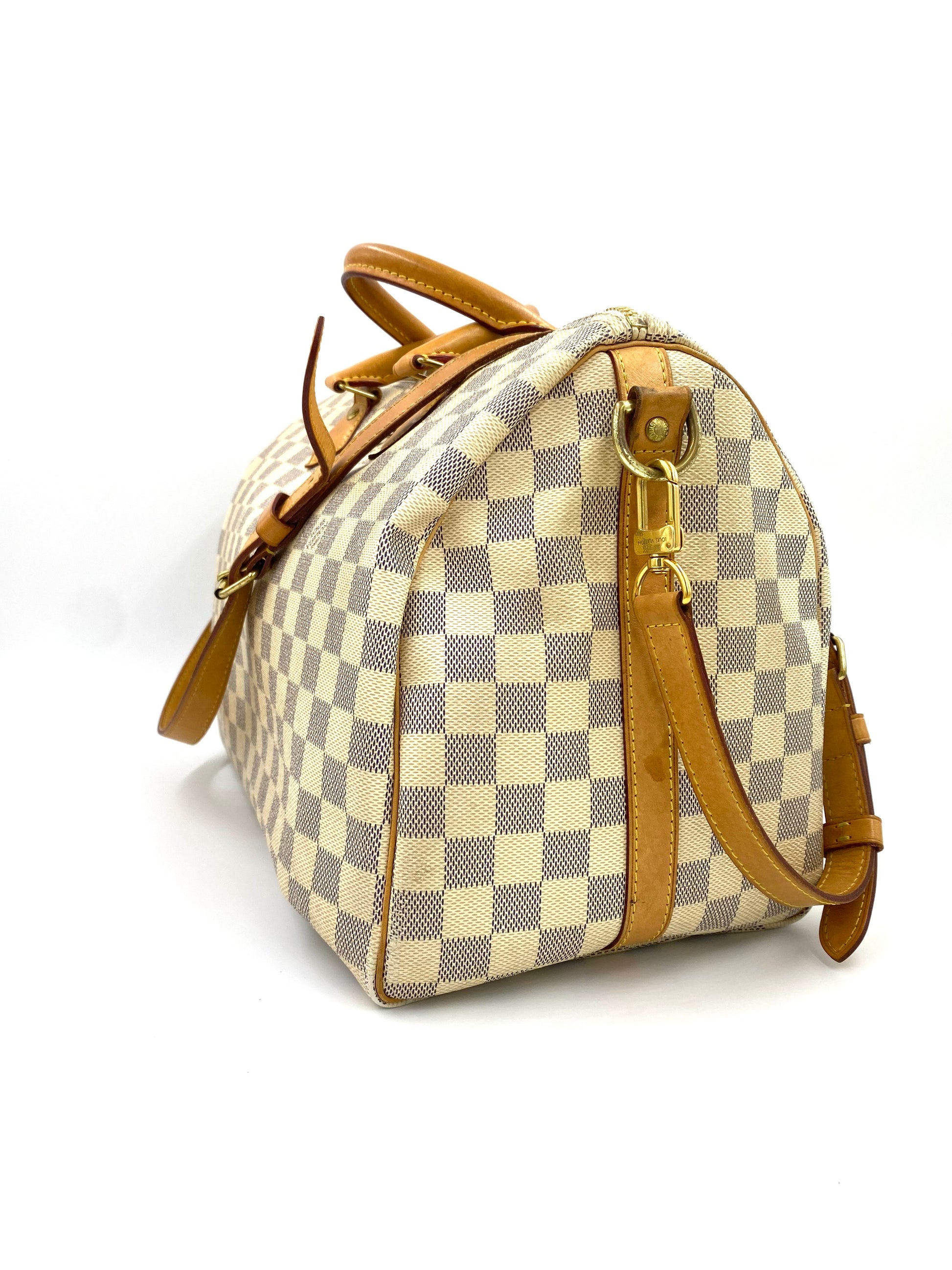 LOUIS VUITTON Speedy 35 Bandouliere Damier azur