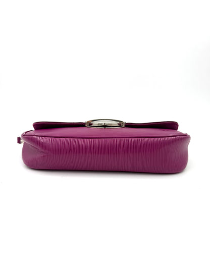 LOUIS VUITTON Pochette Montaigne Epi fuchsia