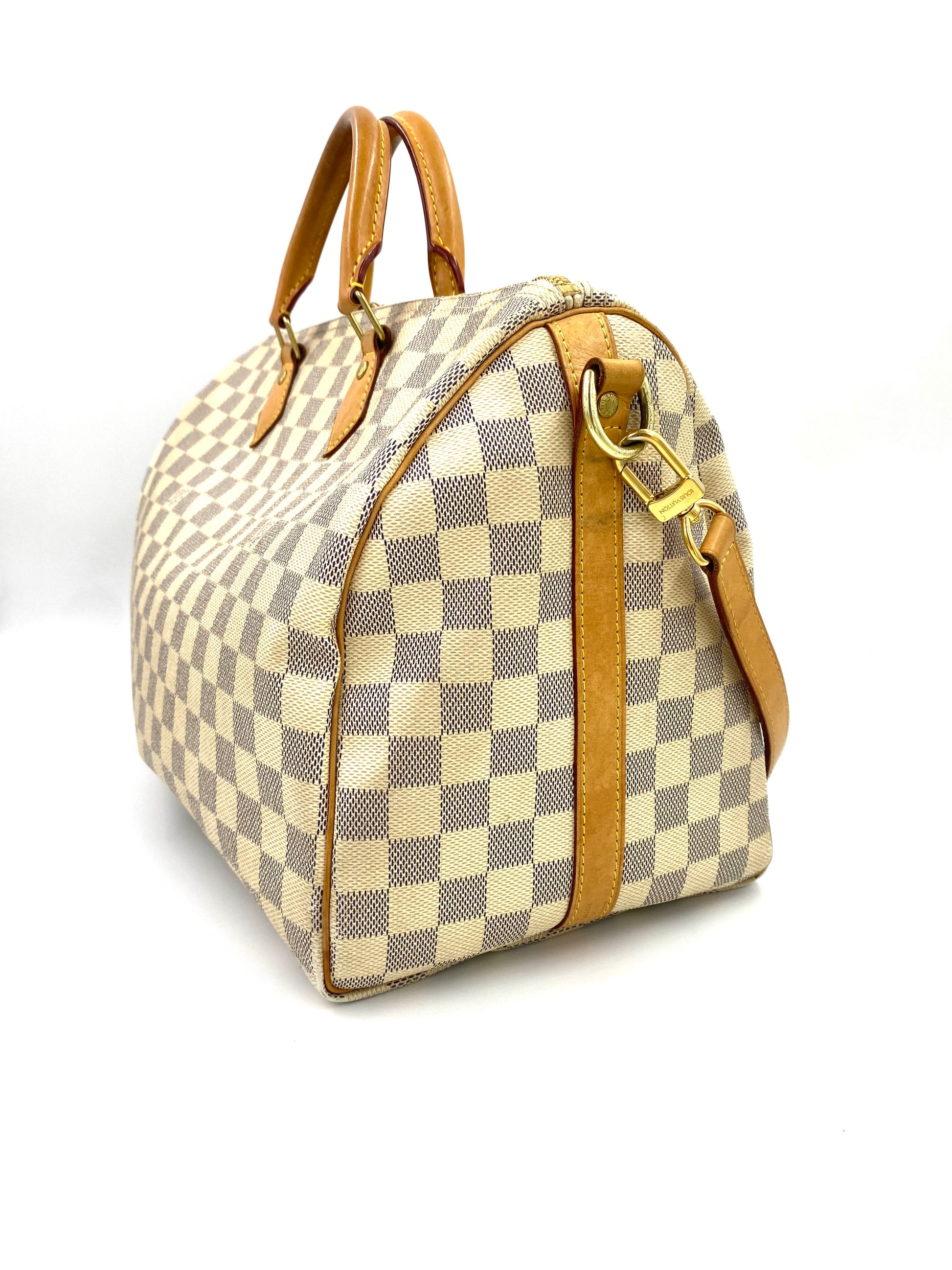 LOUIS VUITTON Speedy 35 Bandouliere Damier azur