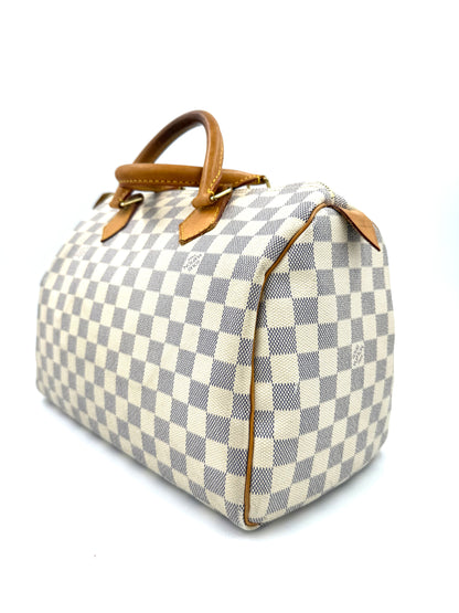 LOUIS VUITTON Speedy 30 Damier Azur