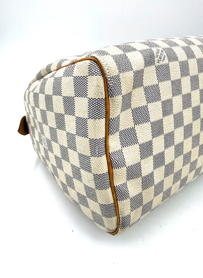 LOUIS VUITTON Speedy 30 Damier Azur