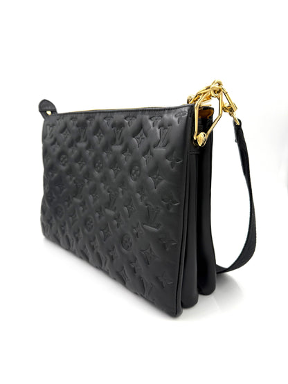LOUIS VUITTON Coussin MM Monogram Empreinte schwarz