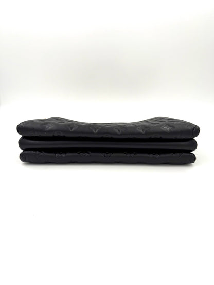 LOUIS VUITTON Coussin MM Monogram Empreinte schwarz