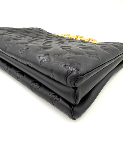 LOUIS VUITTON Coussin MM Monogram Empreinte schwarz