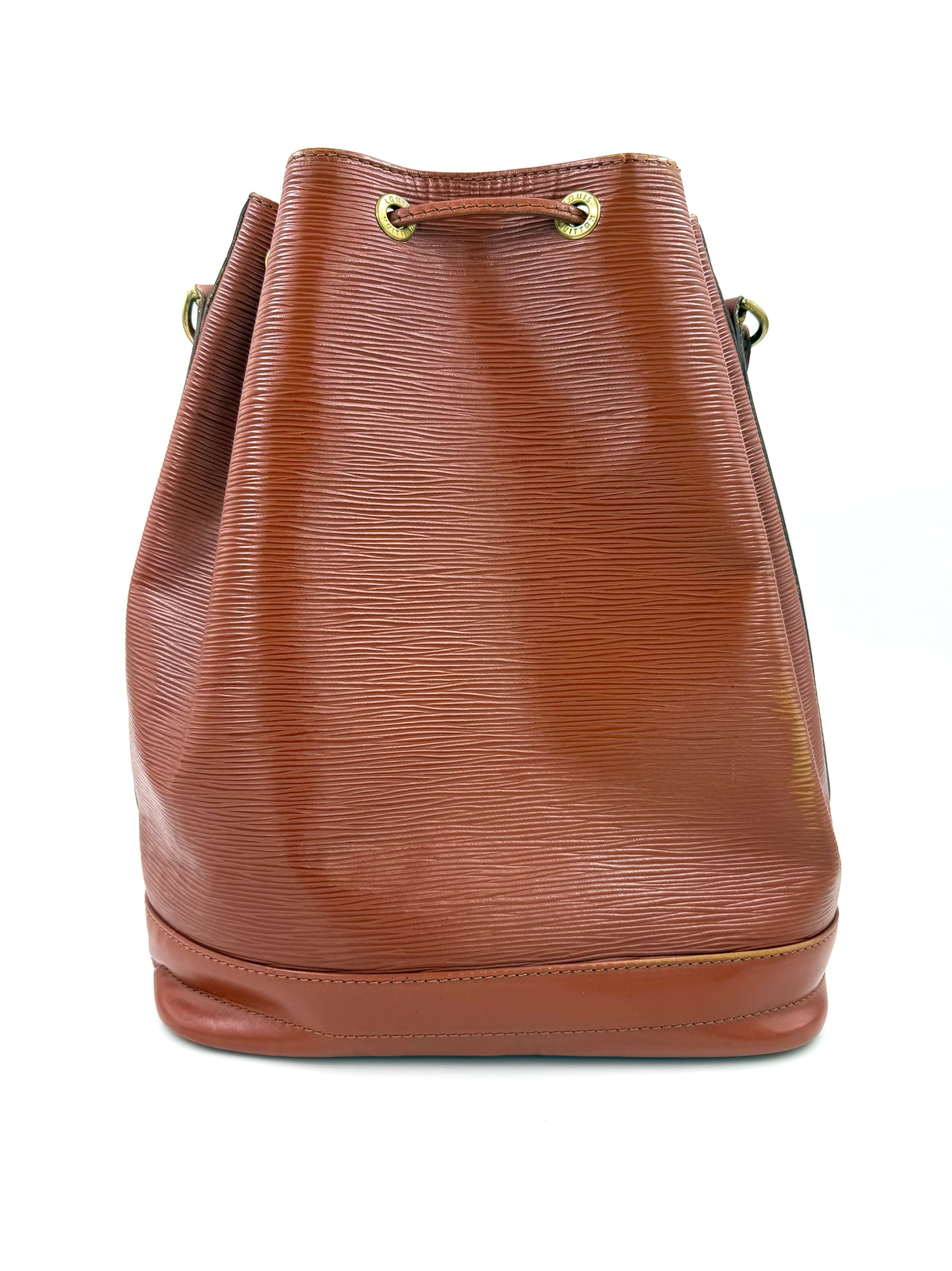 LOUIS VUITTON Noe grande Epi kenian braune Designer-Handtasche aus strukturiertem Leder groß und elegant