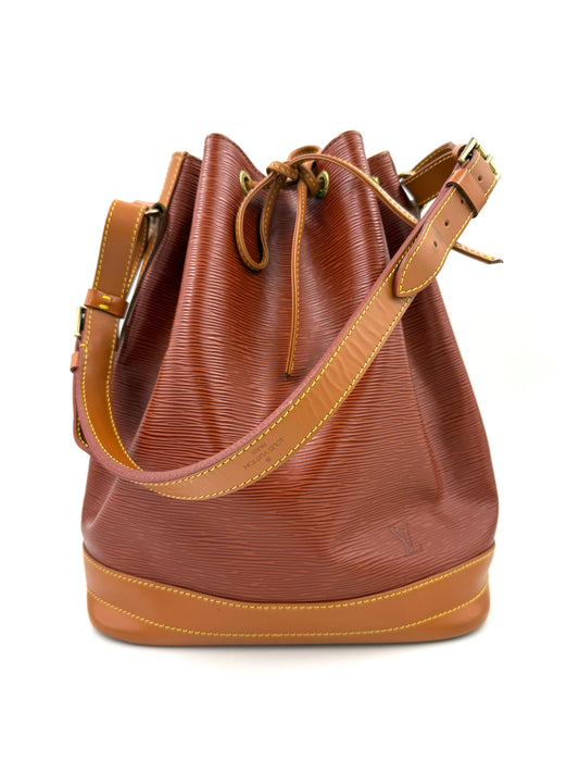 LOUIS VUITTON Noe grande Epi cognac Bicolor