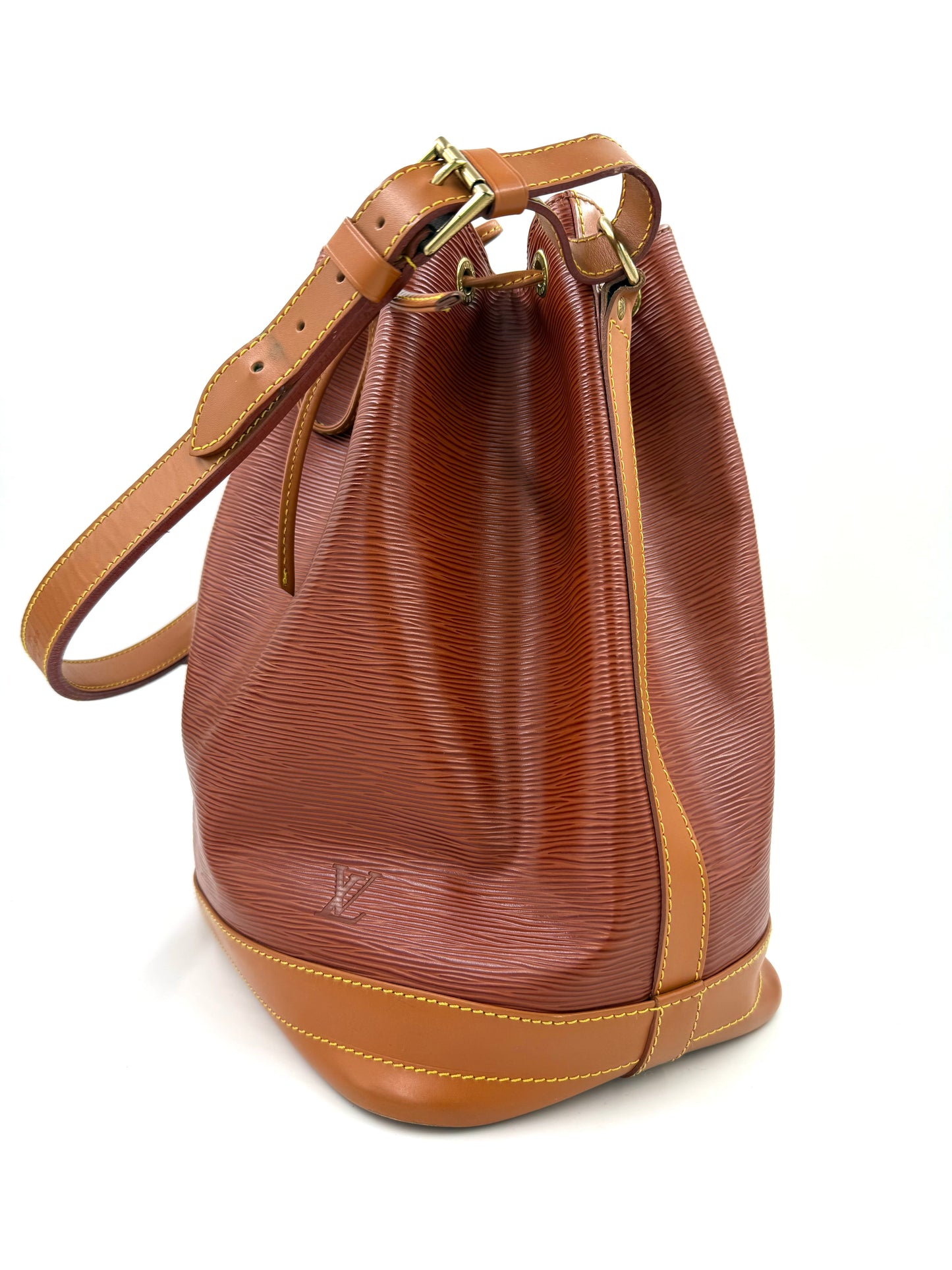 LOUIS VUITTON Noe grande Epi cognac Bicolor