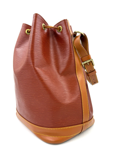 LOUIS VUITTON Noe grande Epi cognac Bicolor