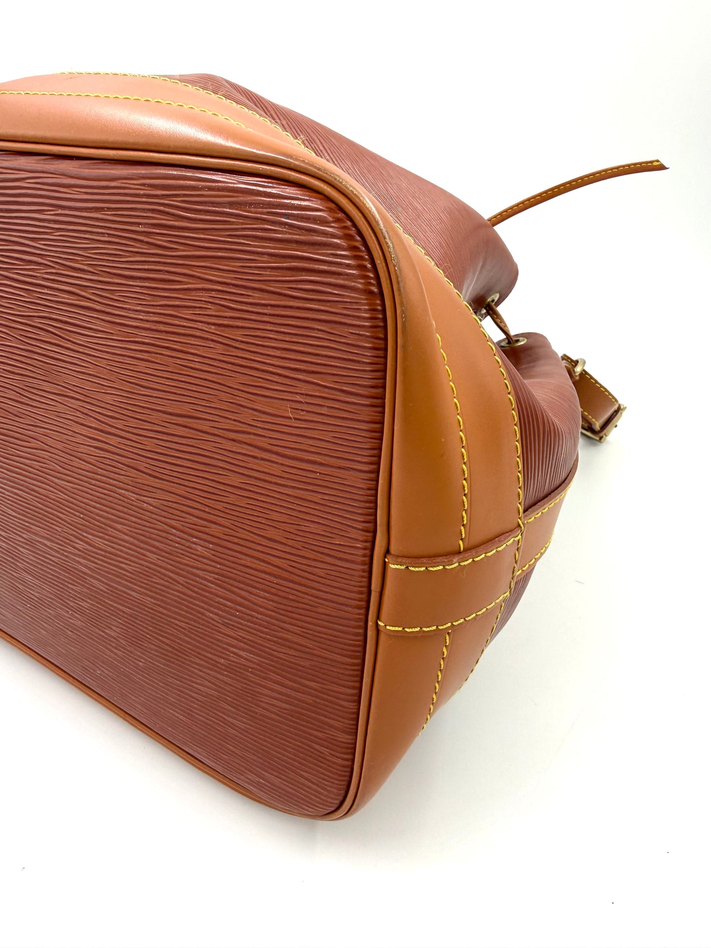 LOUIS VUITTON Noe grande Epi cognac Bicolor