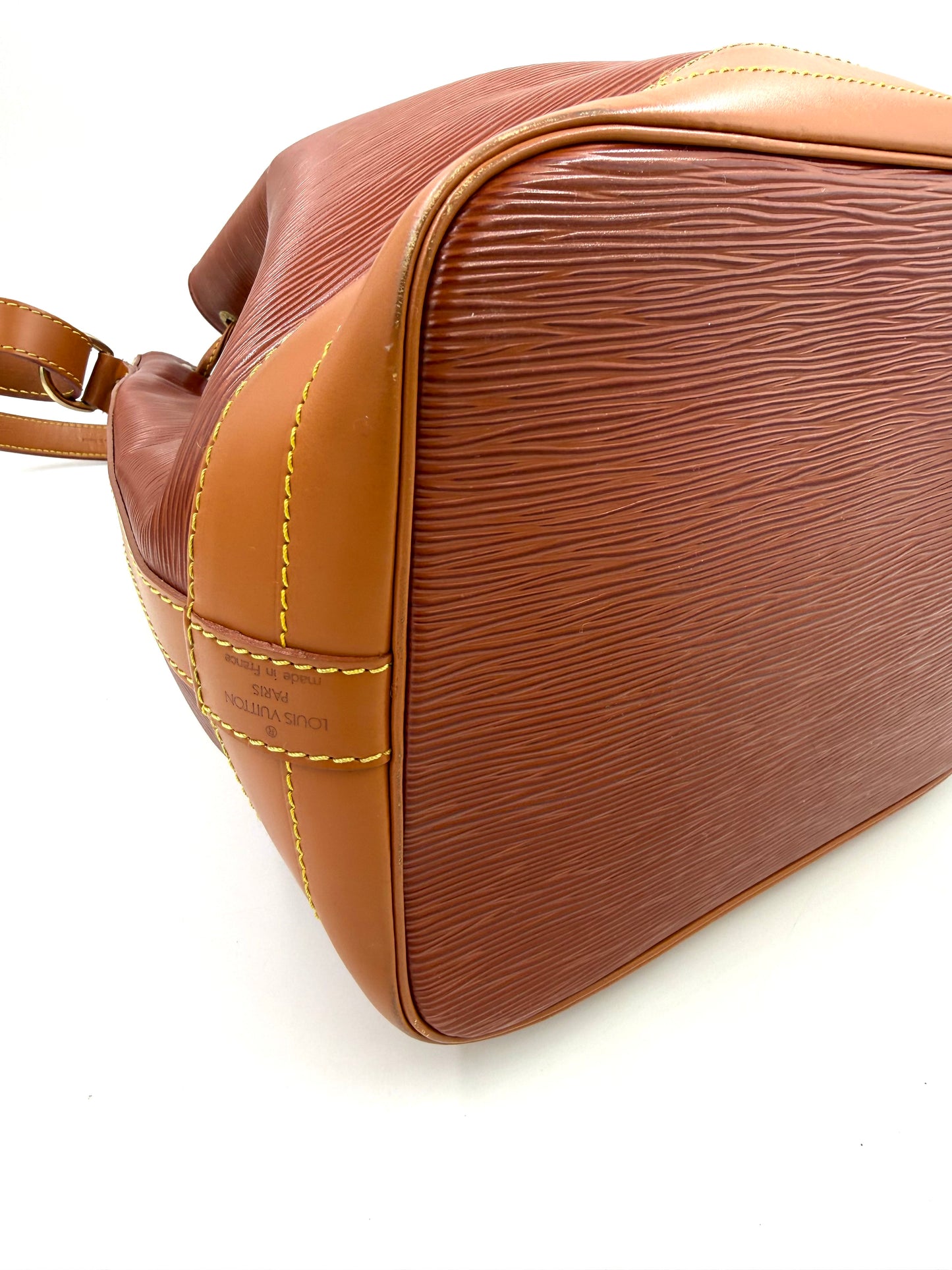 LOUIS VUITTON Noe grande Epi cognac Bicolor