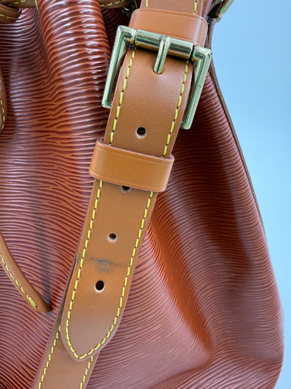 LOUIS VUITTON Noe grande Epi cognac Bicolor