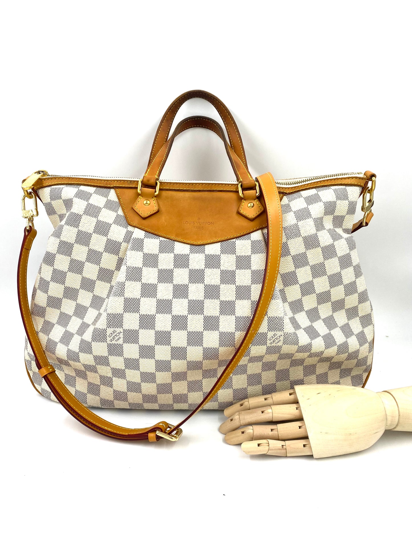 LOUIS VUITTON Siracusa GM Damier azur