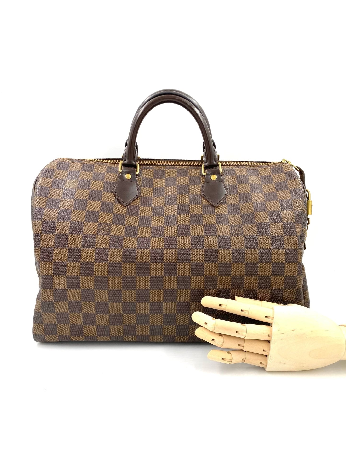 LOUIS VUITTON Speedy 35 Damier Ebene - Clutch & Macarons - SP2049 - Clutch & Macarons - 