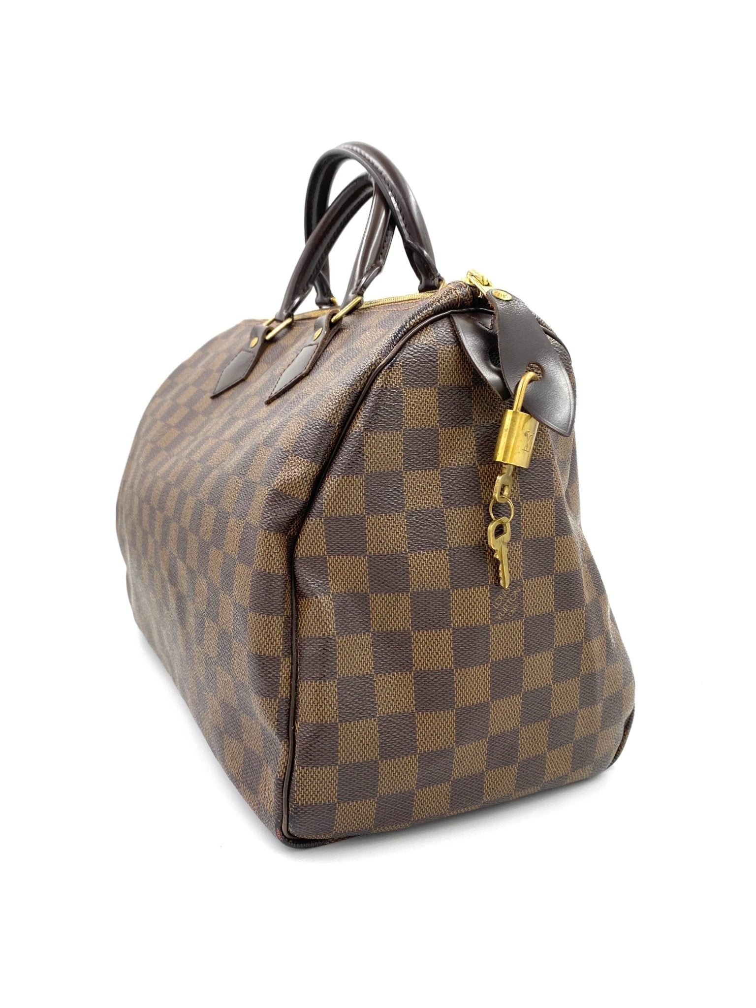 LOUIS VUITTON Speedy 35 Damier Ebene - Clutch & Macarons - SP2049 - Clutch & Macarons - 