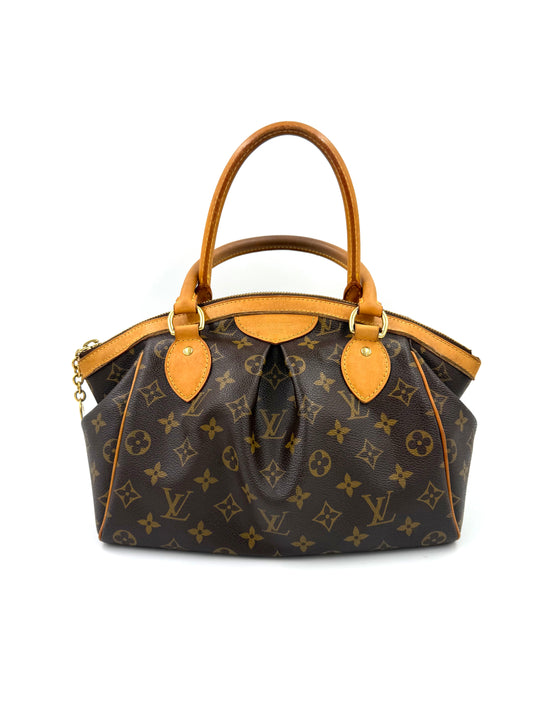 Louis Vuitton Tivoli Monogram Canvas Handtasche aus Canvas mit Ledergriffen und klassischem Monogramm in sehr gutem Zustand.