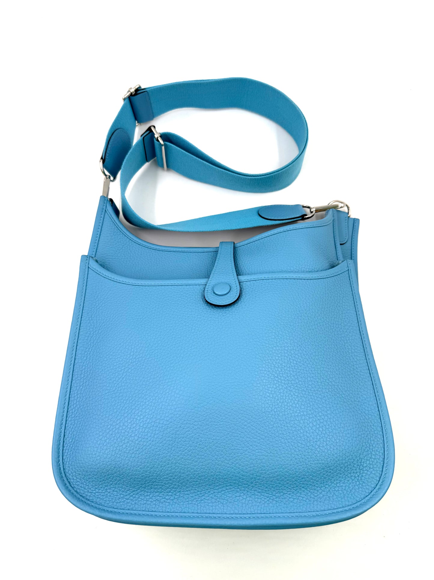 HERMÈS Evelyne 29 Bleu du Nord Clemenceleder