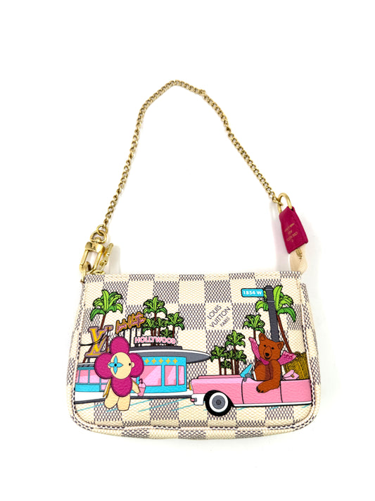 LOUIS VUITTON Mini Pochette Vivienne Damier Azur