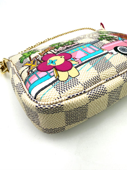 LOUIS VUITTON Mini Pochette Vivienne Damier Azur