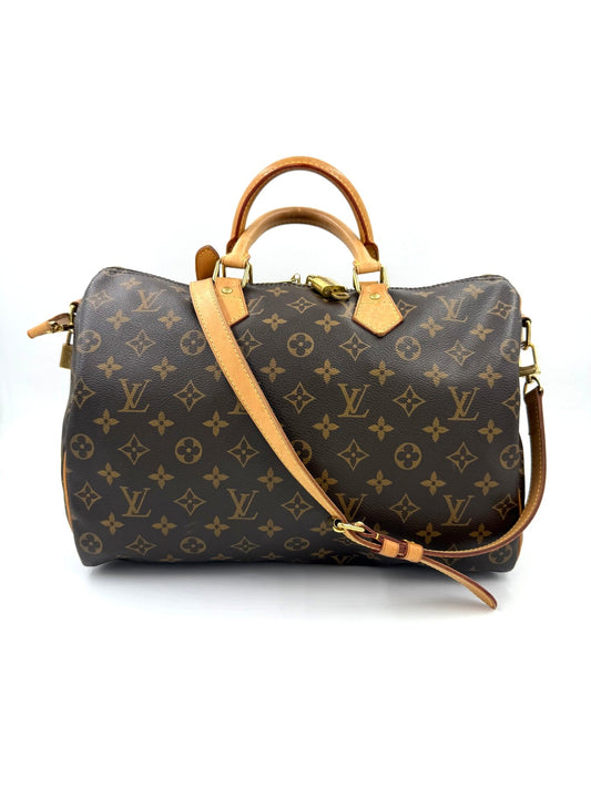 LOUIS VUITTON Speedy 35 Bandouliere Monogram Canvas - Clutch & Macarons - DU0192 - Clutch & Macarons - 