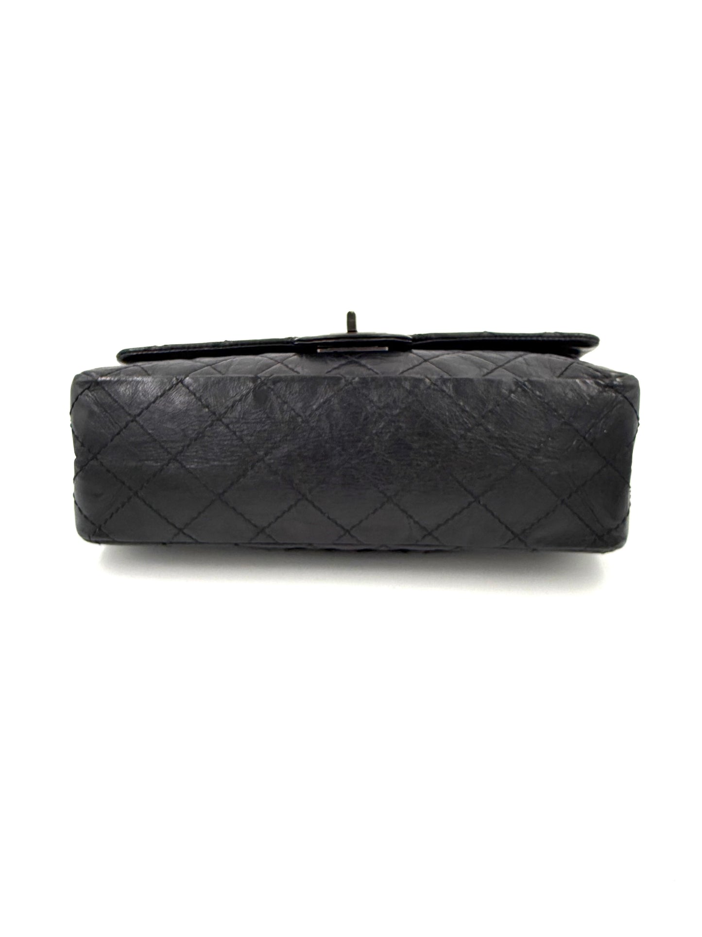 CHANEL 2.55 Double Flap small Kalbsleder schwarz SHW