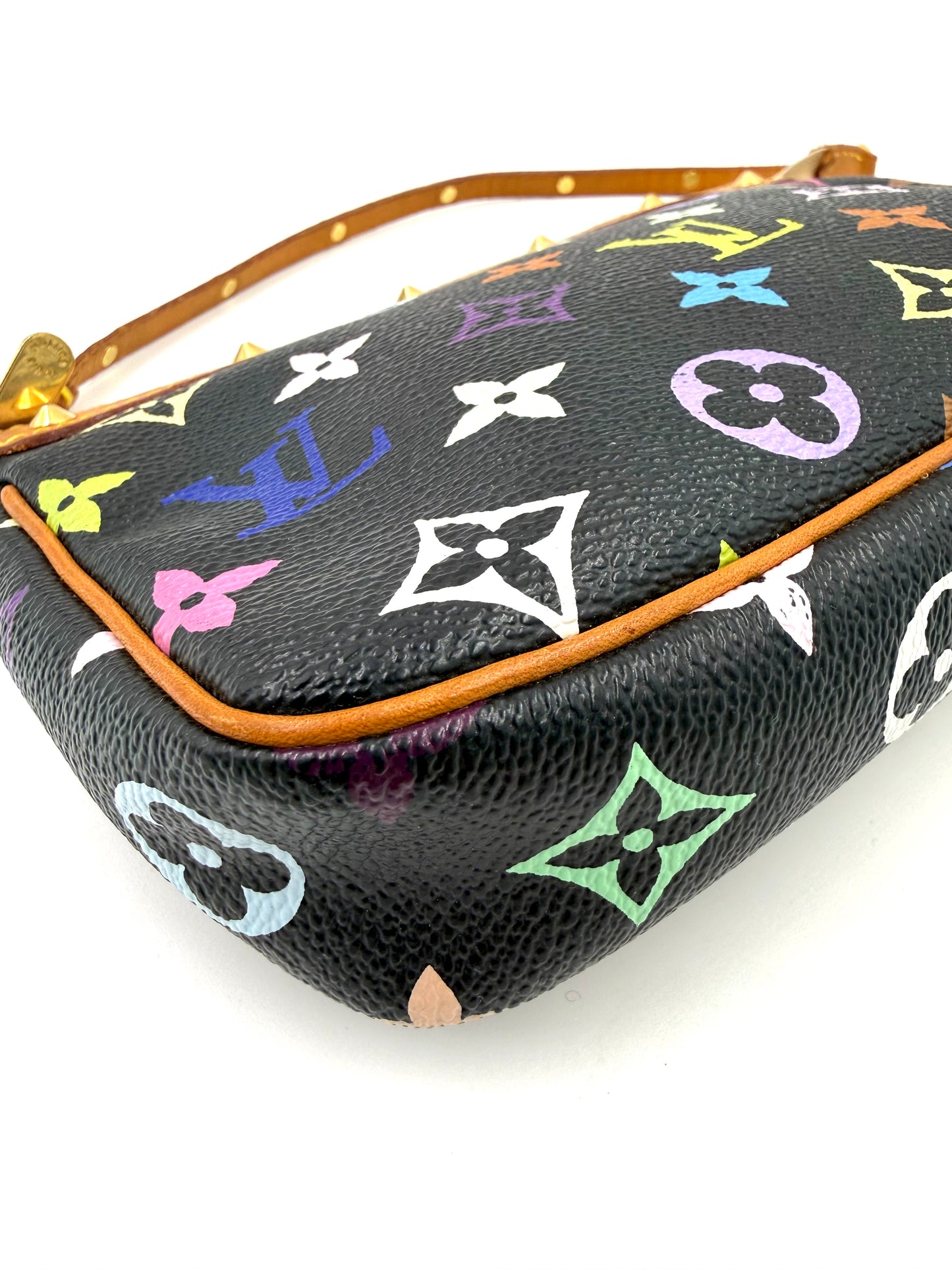 LOUIS VUITTON Pochette Accessoires Multicolor x Murakami schwarz