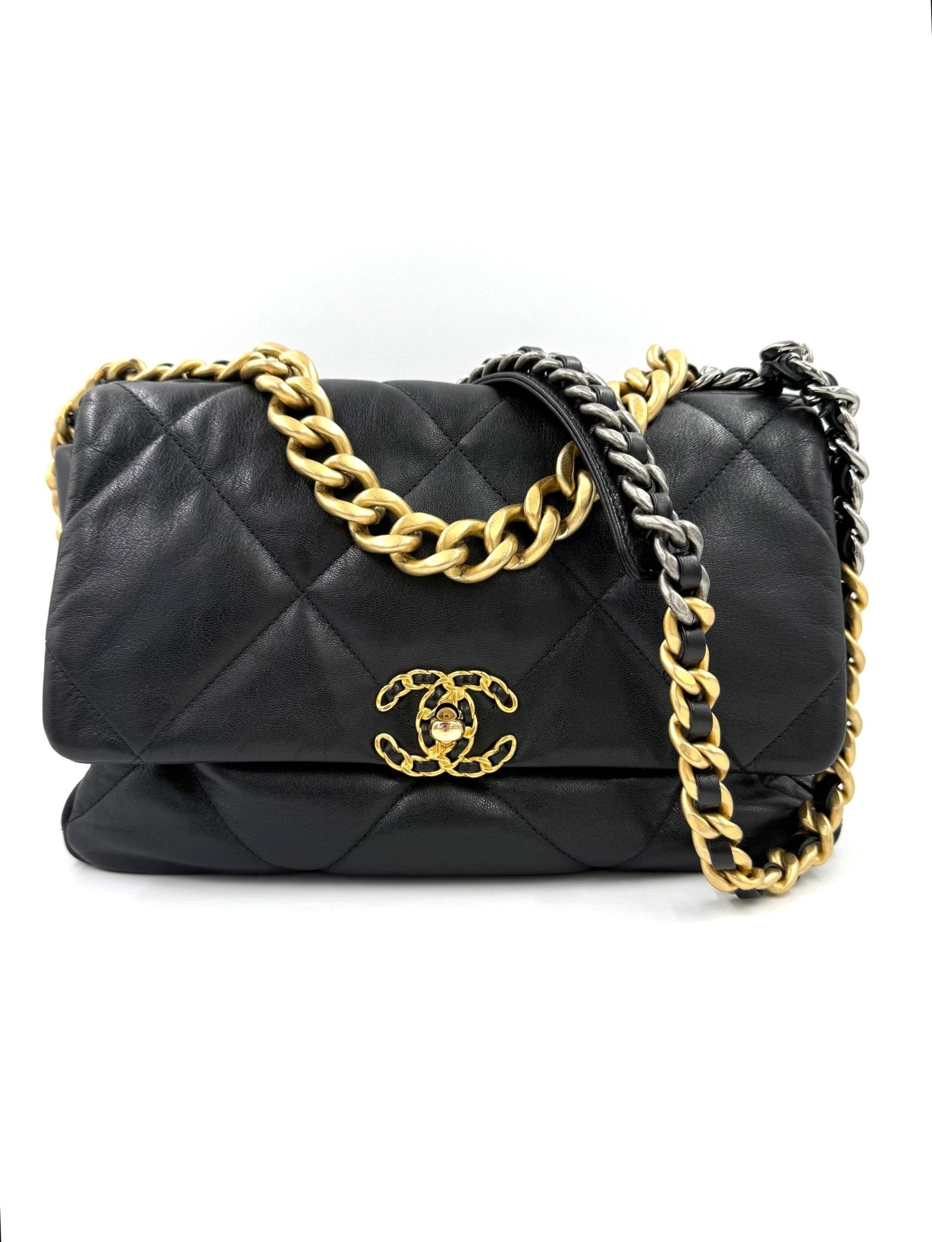 CHANEL 19 medium Ziegenleder schwarz - Clutch & Macarons - 30265077 - Clutch & Macarons - 