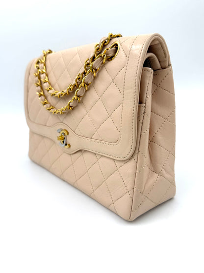 CHANEL Timeless Double Flap medium rosé Lammleder