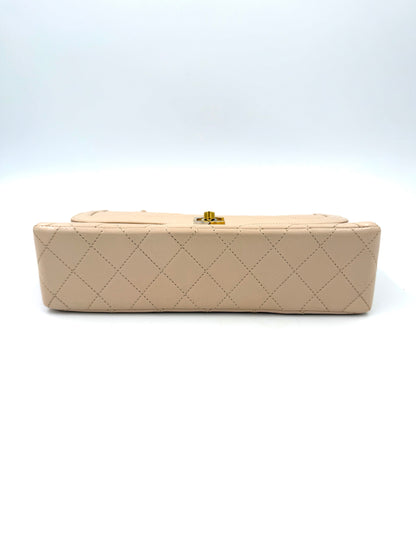 CHANEL Timeless Double Flap medium rosé Lammleder
