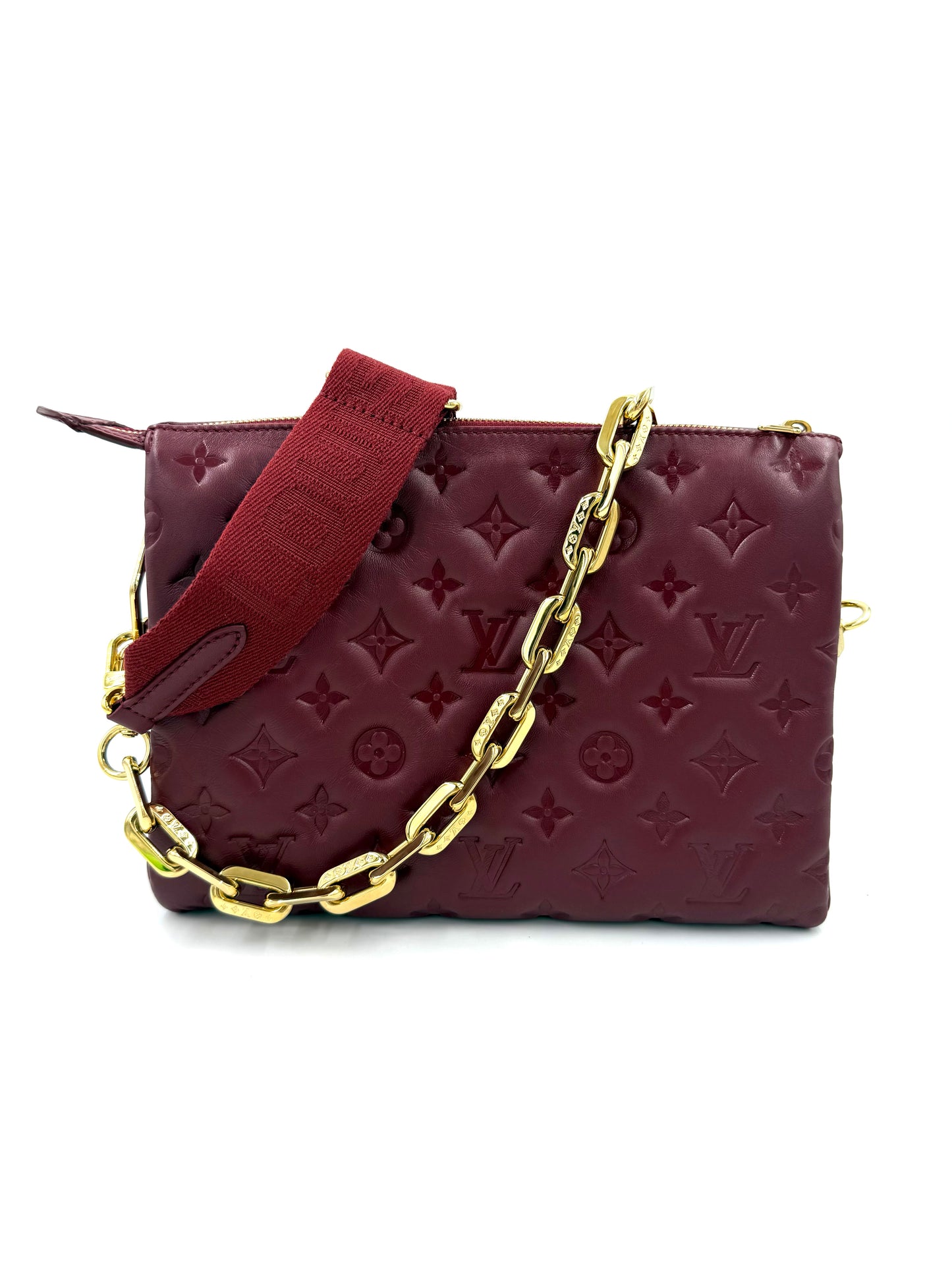 LOUIS VUITTON Coussin PM bordeaux