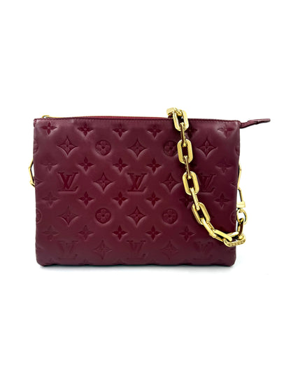 LOUIS VUITTON Coussin PM bordeaux