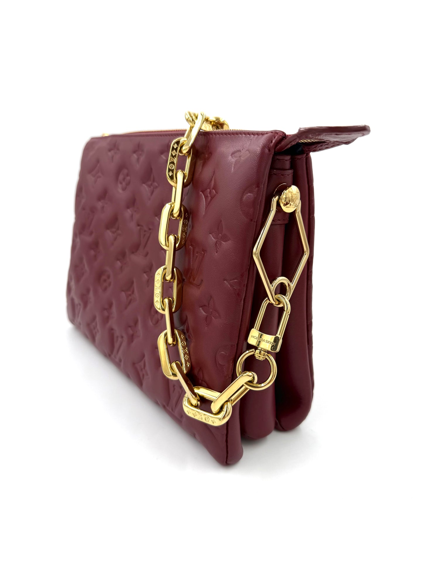 LOUIS VUITTON Coussin PM bordeaux