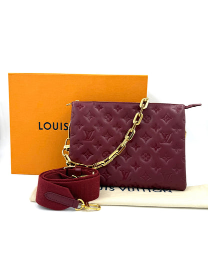 LOUIS VUITTON Coussin PM bordeaux