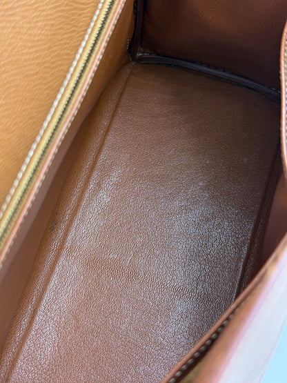 HERMÈS Kelly 28 Courchevel gold GHW