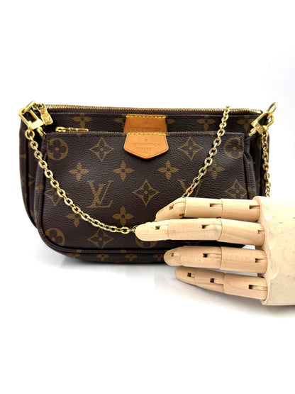 LOUIS VUITTON Multi Pochette Monogram Canvas Khaki