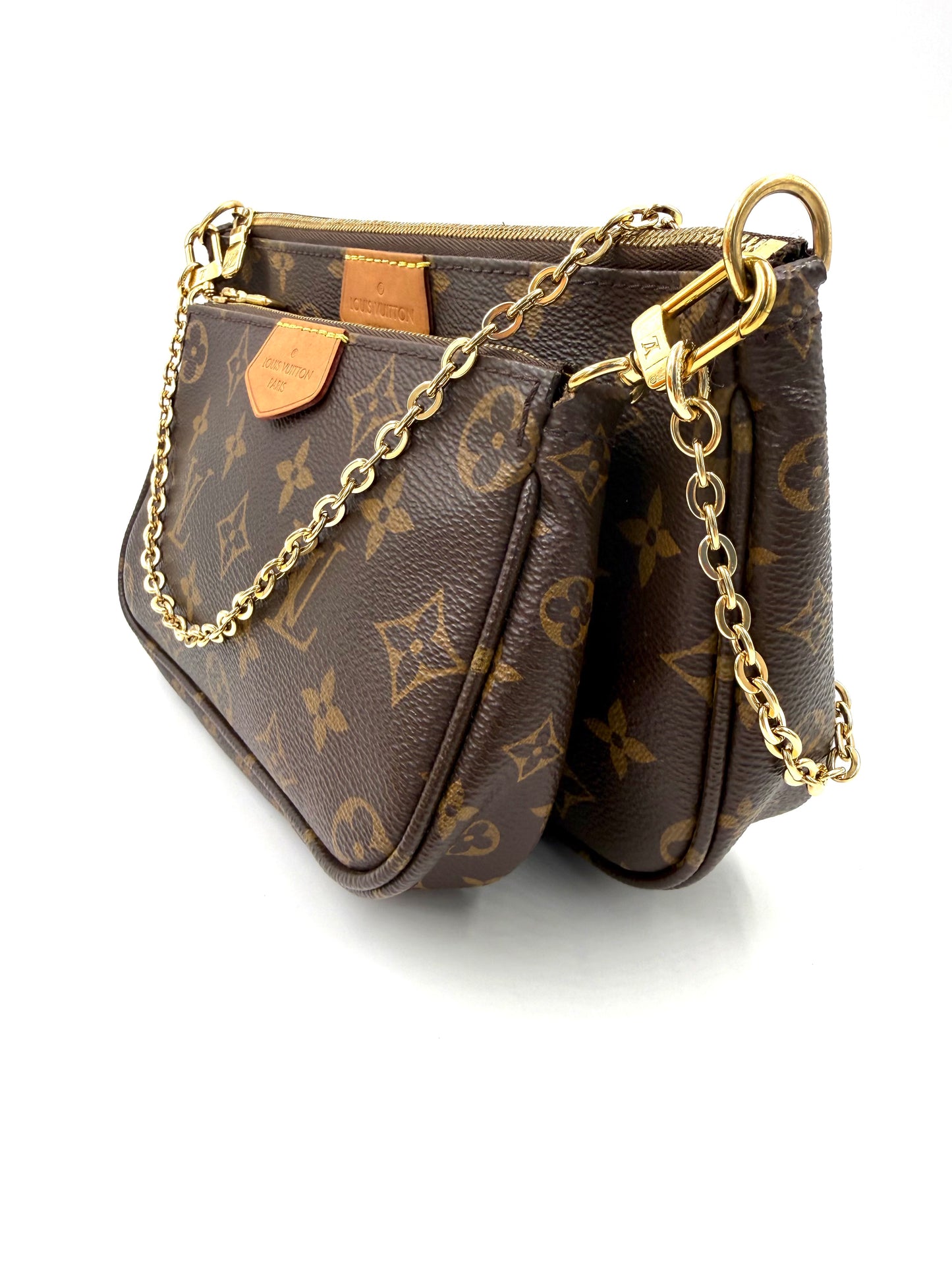 LOUIS VUITTON Multi Pochette Monogram Canvas Khaki