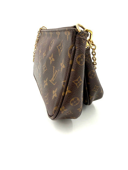 LOUIS VUITTON Multi Pochette Monogram Canvas Khaki