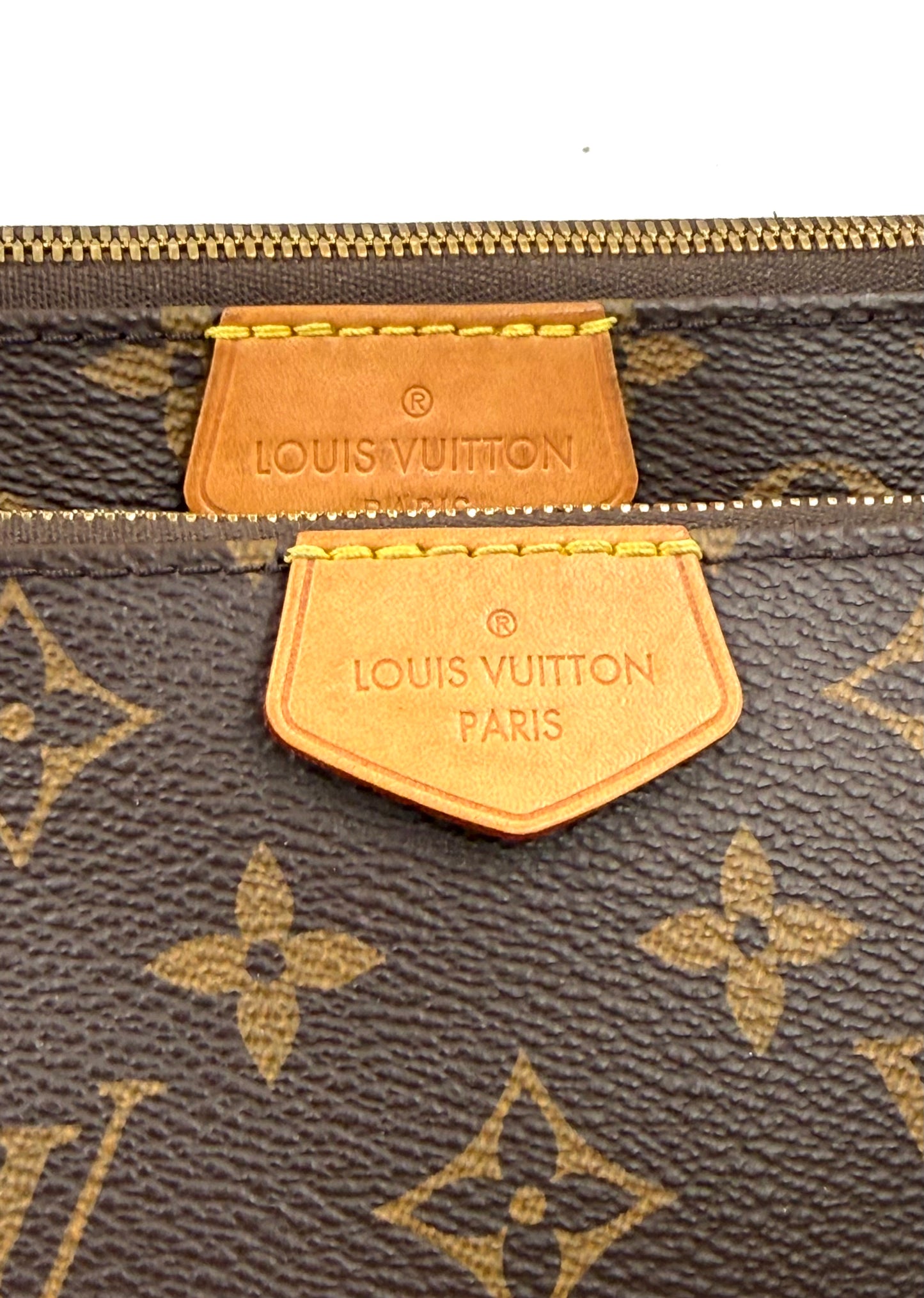 LOUIS VUITTON Multi Pochette Monogram Canvas Khaki