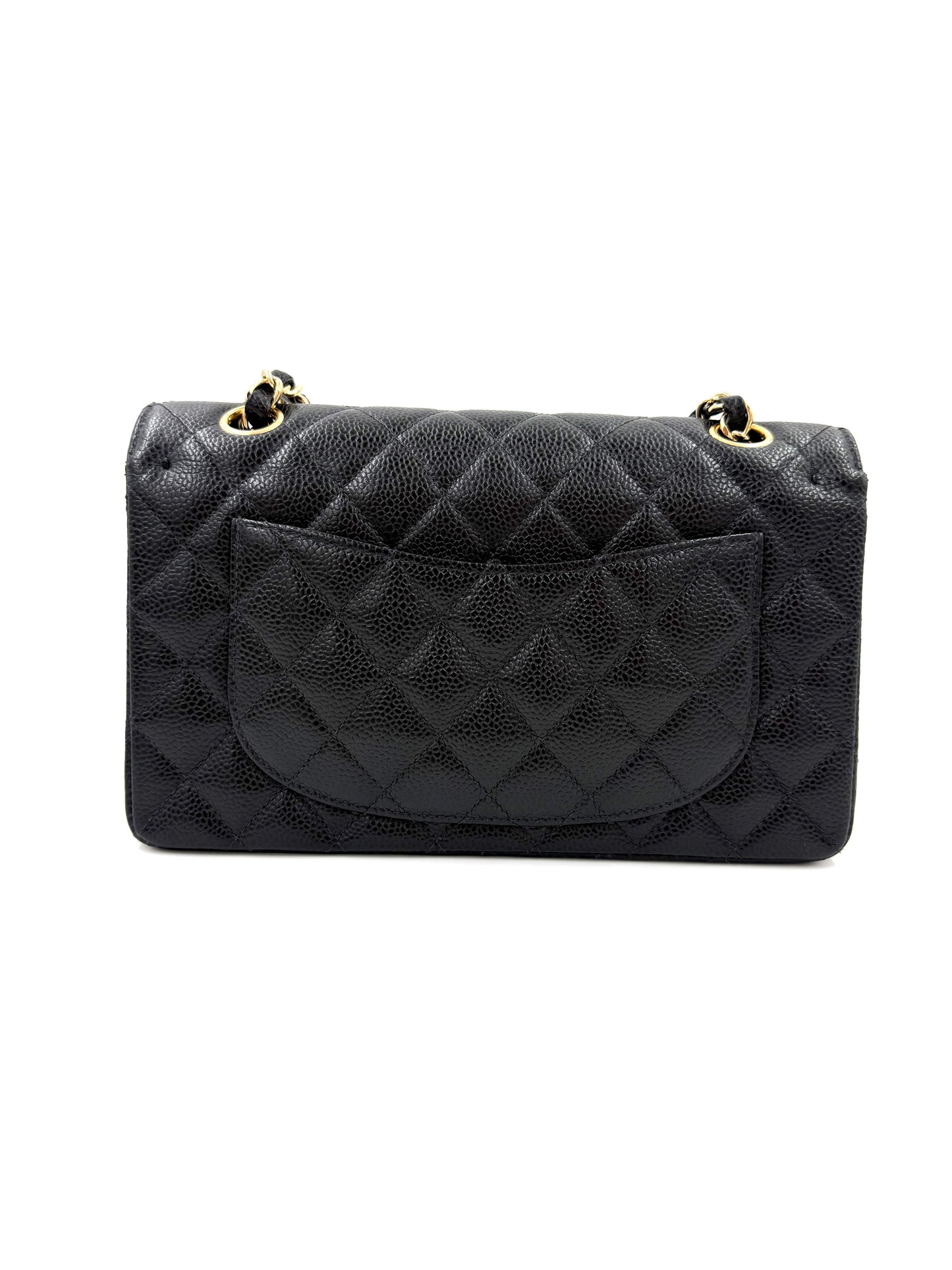 CHANEL Timeless Double Flap medium Caviar schwarz GHW