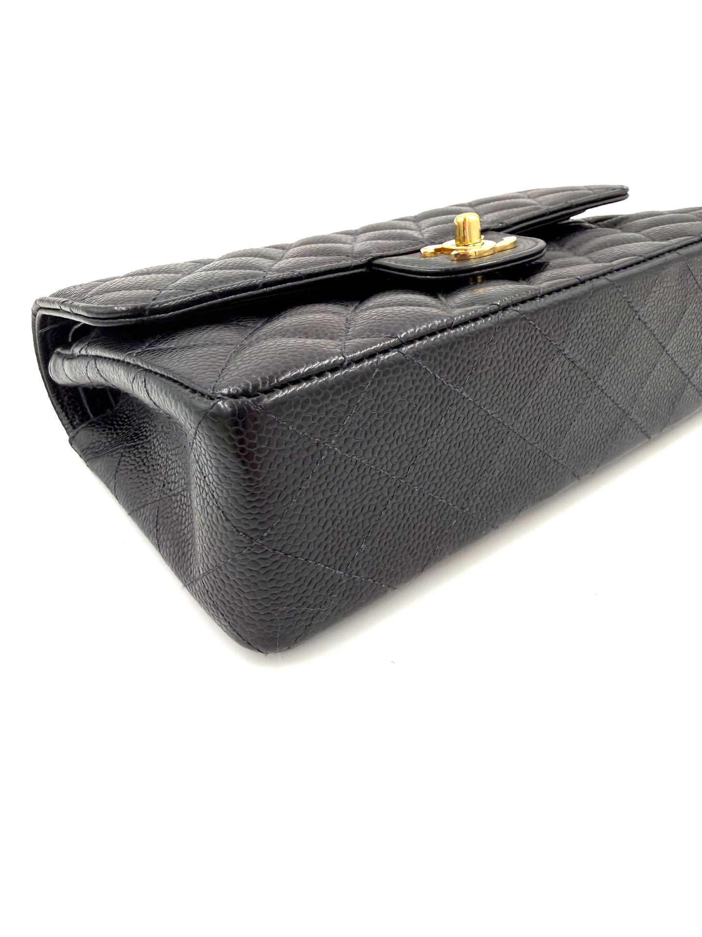 CHANEL Timeless Double Flap medium Caviar schwarz GHW