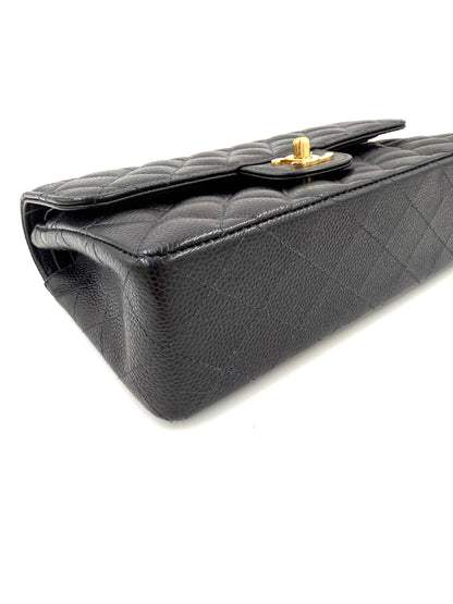 CHANEL Timeless Double Flap medium Caviar schwarz GHW