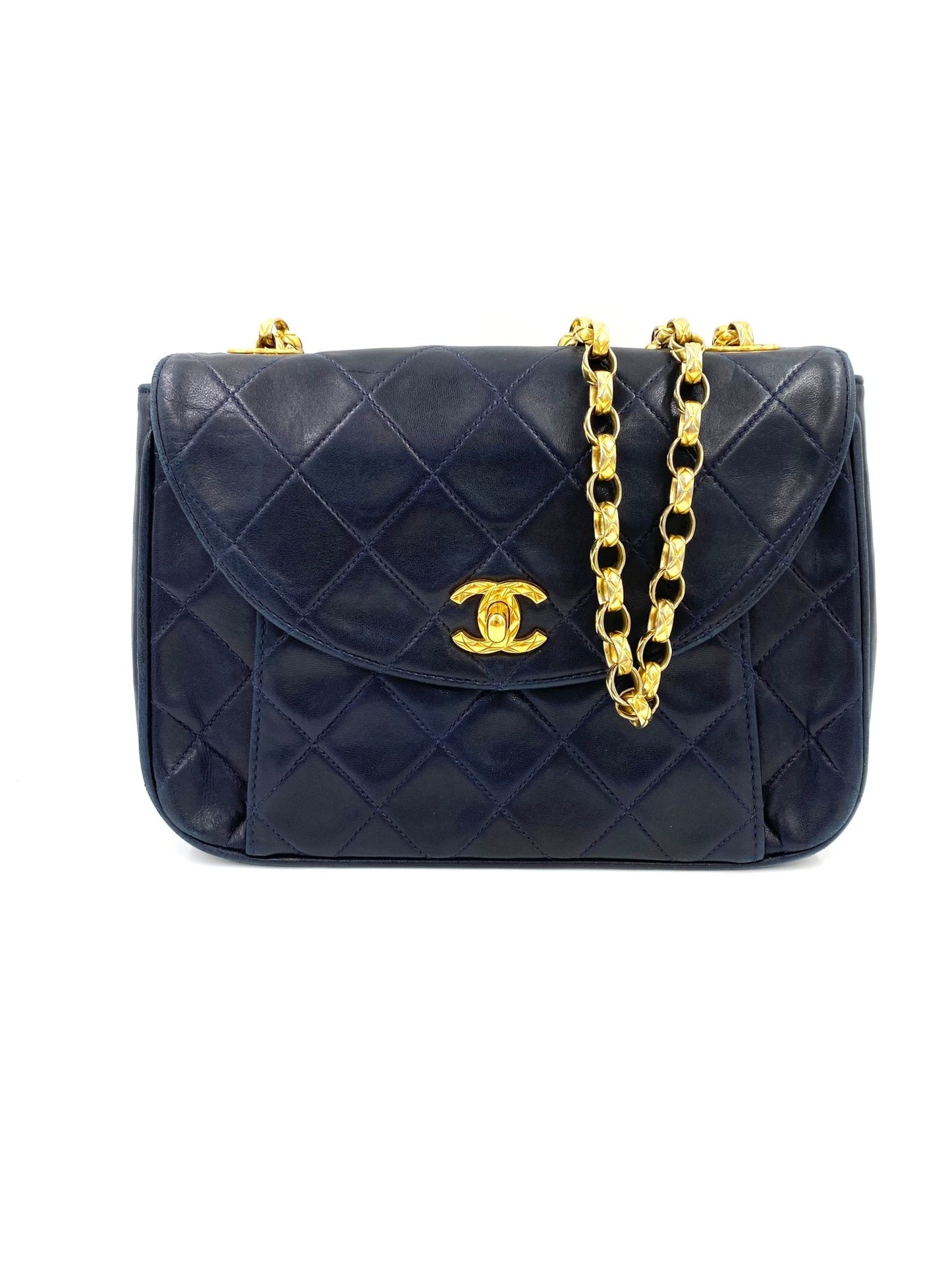 CHANEL Single Flap Bag dunkelblau - Clutch & Macarons - 2343468 - Clutch & Macarons - 