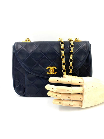 CHANEL Single Flap Bag dunkelblau - Clutch & Macarons - 2343468 - Clutch & Macarons - 