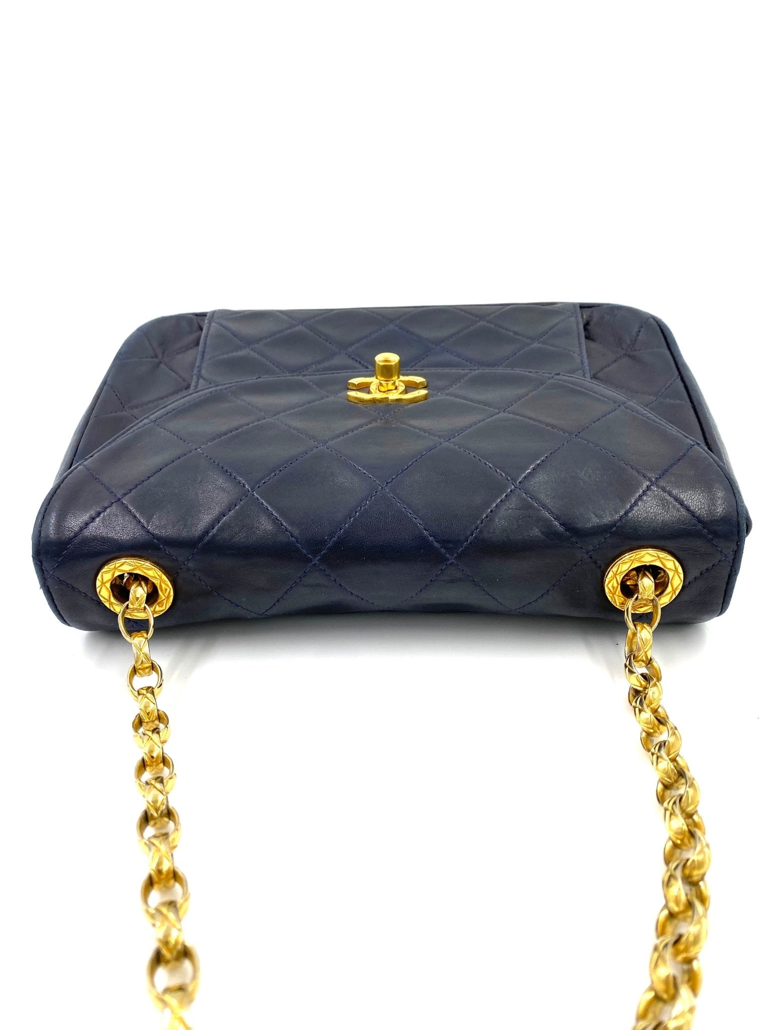 CHANEL Single Flap Bag dunkelblau - Clutch & Macarons - 2343468 - Clutch & Macarons - 