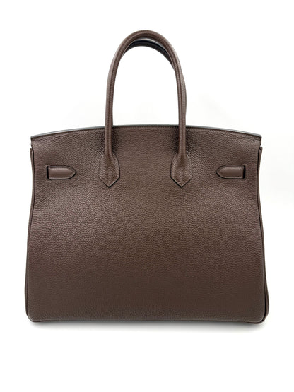 HERMÈS Birkin 35 Togo Marrone GHW