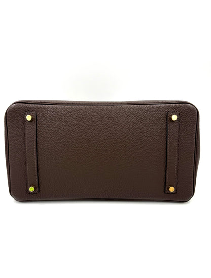 HERMÈS Birkin 35 Togo Marrone GHW
