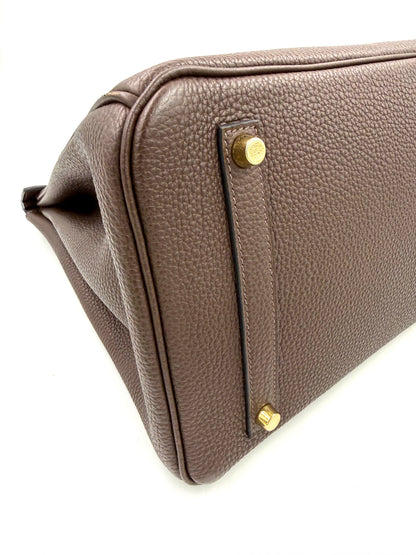 HERMÈS Birkin 35 Togo Marrone GHW