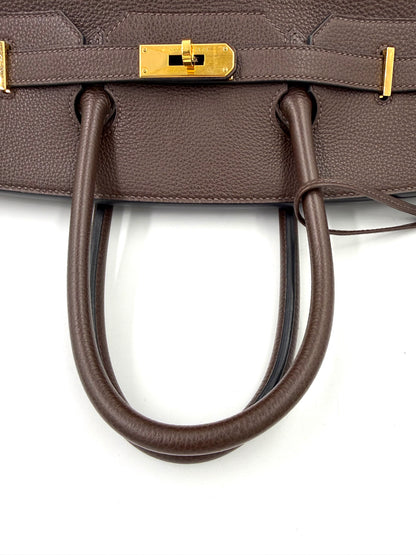 HERMÈS Birkin 35 Togo Marrone GHW