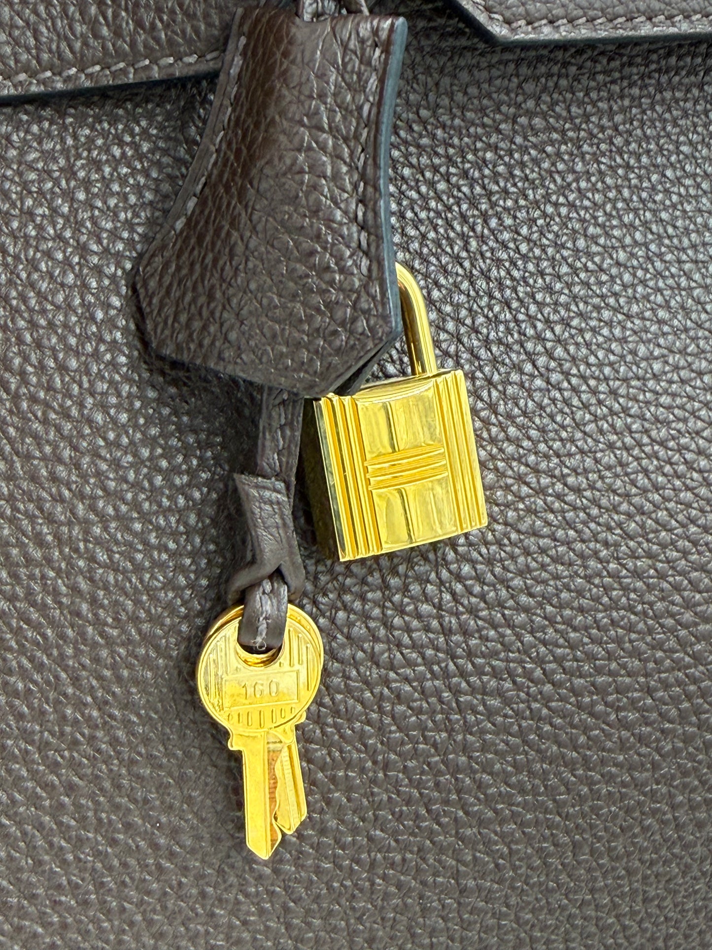 HERMÈS Birkin 35 Togo Marrone GHW