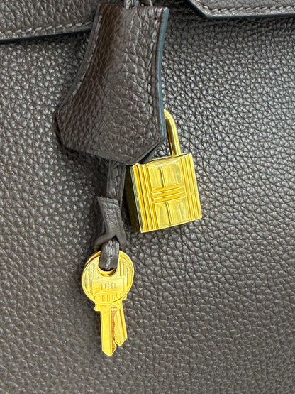 HERMÈS Birkin 35 Togo Marrone GHW