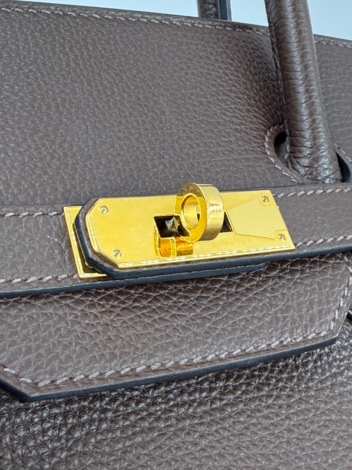 HERMÈS Birkin 35 Togo Marrone GHW